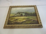 Framed Painting of a Home in the Countryside