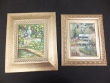 2 Paintings with Garden Motif