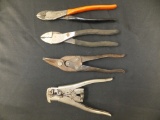Lot of 4 Vintage Wire Cutters