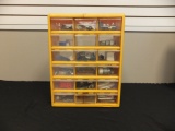 Yellow 18-Drawer Cabinet with Equipment