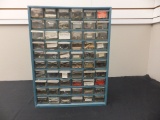 Blue 60-Drawer Cabinet with Equipment