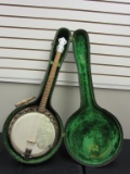 Vintage May Bell Tenor Banjo with Case