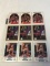 Lot of 9 CHARLES BARKLEY Basketball Cards