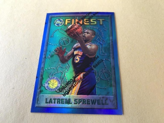 LATRELL SPREWELL 1996 Finest REFRACTOR Basketball