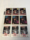 Lot of 9 DAVID ROBINSON Spurs Basketball Cards