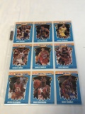 Lot of 9 199o Fleer ALL-STARS Basketball Cards