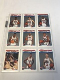 Lot of 9 1991 Hoops USA Basketball Cards