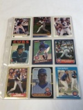 RYAN SANDBERG Cubs Lot of 9 Baseball Cards HOF