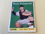 BOB SCHMIDT Giants 1958 Topps Baseball Card