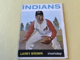 LARRY BROWN Indians 1964 Topps Baseball Card