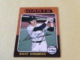 DAVE KINGMAN Giants 1975 Topps Mini Baseball Card