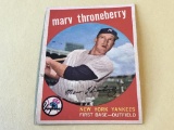 MARV THRONEBERRY Yankees 1959 Topps Baseball Card