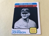 WALTER JOHNSON 1973 Topps Baseball Card