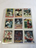 CARLTON FISK Red Sox Lot of 9 Baseball Cards HOF