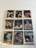 WADE BOGGS Red Sox Lot of 9 Baseball Cards HOF