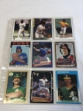 DENNIS ECKERSLEY Lot of 9 Baseball Cards HOF