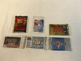 Lot of 6 SEALED Basketball Cards Packs 1990's