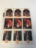 Lot of 9 PATRICK EWING Knicks Basketball Cards