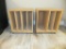 Lot of 2 Wooden Cubbies on Rollers