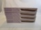 Lot of 4 Spa Linea Mahogany Finish Gallery Ledges