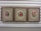 Set of 3 Needlework Rose Pictures