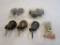 Lot of 7 Small Wheels - Includes Parts