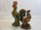 Lot of 2 Decorative Roosters