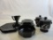 Lot of Onyx Dishes and Empty Pavlova Jars