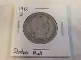 1912 Barber Half Dollar December Mint