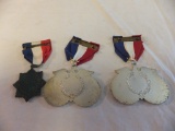 Lot of 3 Wrestling Medals