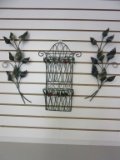 Lot of 3 Vintage Metal Wall Art Pieces