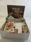 Recipe File Accordion File with Box of Recipes