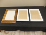 Lot of 3 Picture Frames