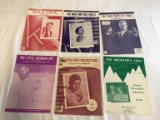 Lot of 6 Vintage Sheet Music From the 1950's