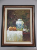 Ginger Jar Original Oil Painting, Unsigned