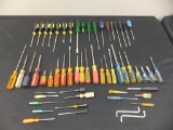 Lot of 57 Phillips & Flathead Screwdrivers