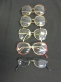 Lot of 4 Vintage Eyeglasses and a Pair of Readers