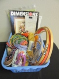 Needlework Lot, Including: Kits, Hoops