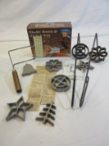 Lot of Rosette & Timbale Iron with Recipes