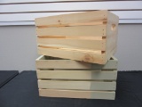 Lot of 2 Wood Crates