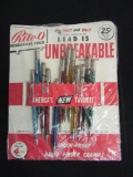 Vintage Rite-O Mechanical Pencil Display w/Pencils