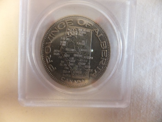 Souvenir Of Alberta Silver Coin