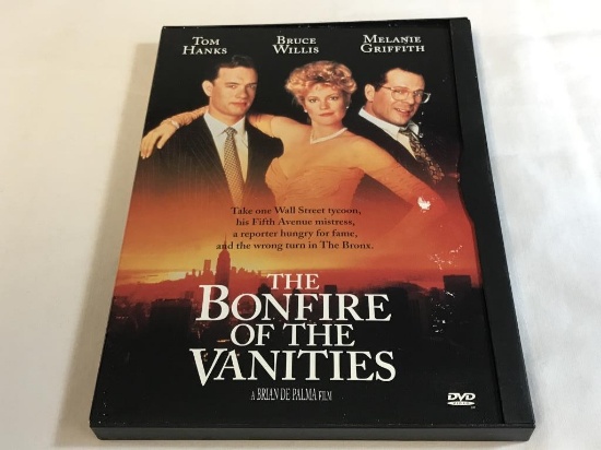 THE BONFIRE OF THE VANITES Tom Hanks DVD Movie