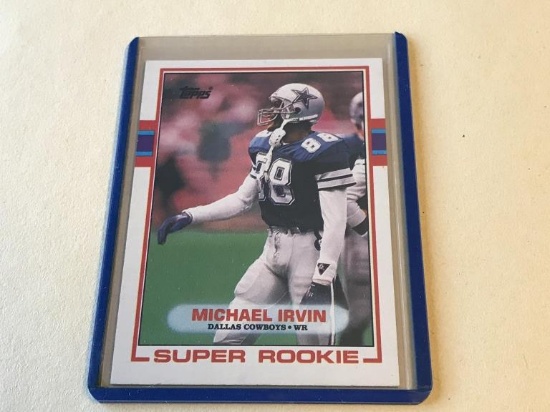 MICHAEL IRVIN Cowboys 1989 Topps ROOKIE Card