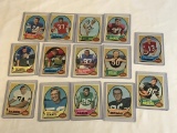 Lot of 14 1970 Topps Football Cards