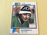 JOE NAMATH Jets 1973 Topps Football Card