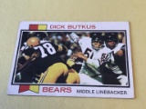 DICK BUTKUS Bears 1973 Topps Football Card