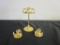 Lycenta Gold-Toned and Crystal Candle Holders
