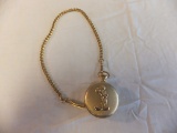 Disney Mickey Mouse Gold Toned Pocket Watch