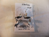 Pair of Silver Curled Earrings